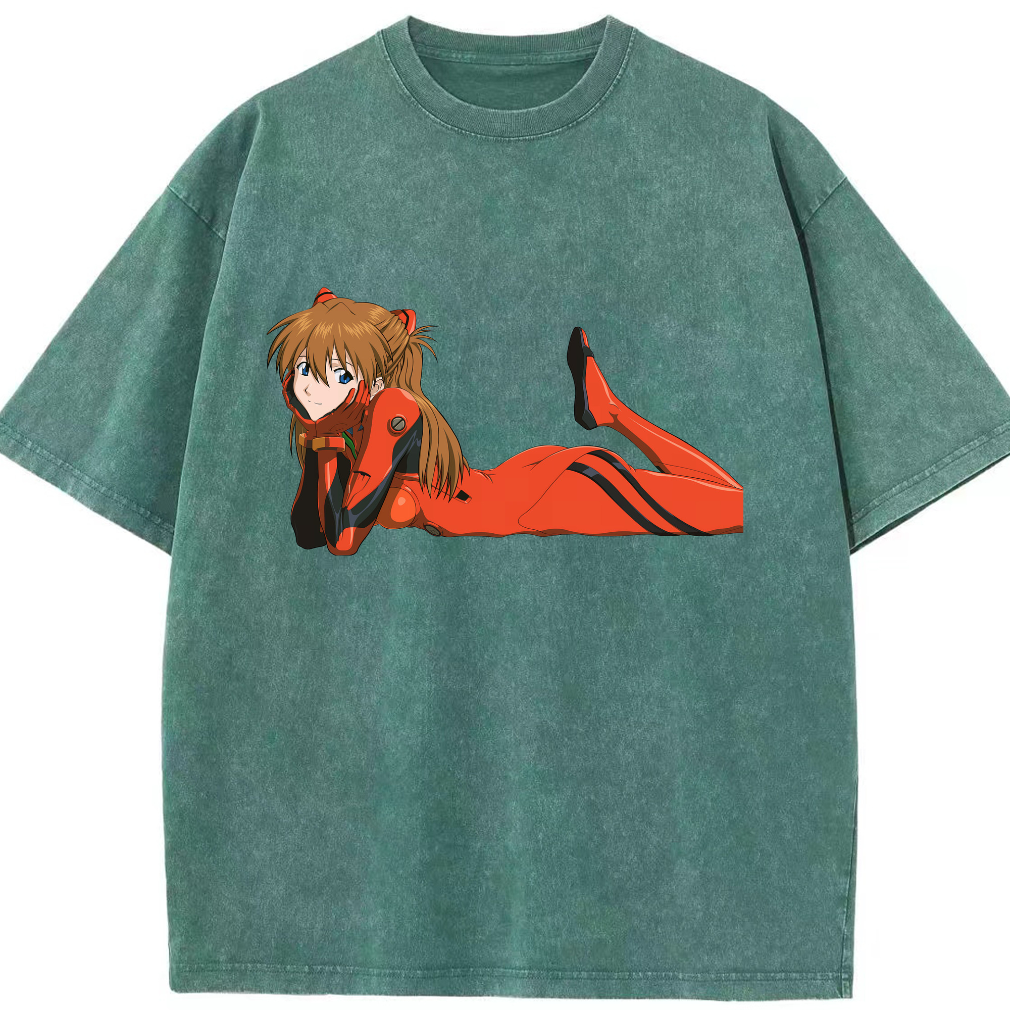 （画像用） EVA 新世紀エヴァンゲリオン 綿100% ヴィンテージ風 半袖Tシャツ（フロントプリント）